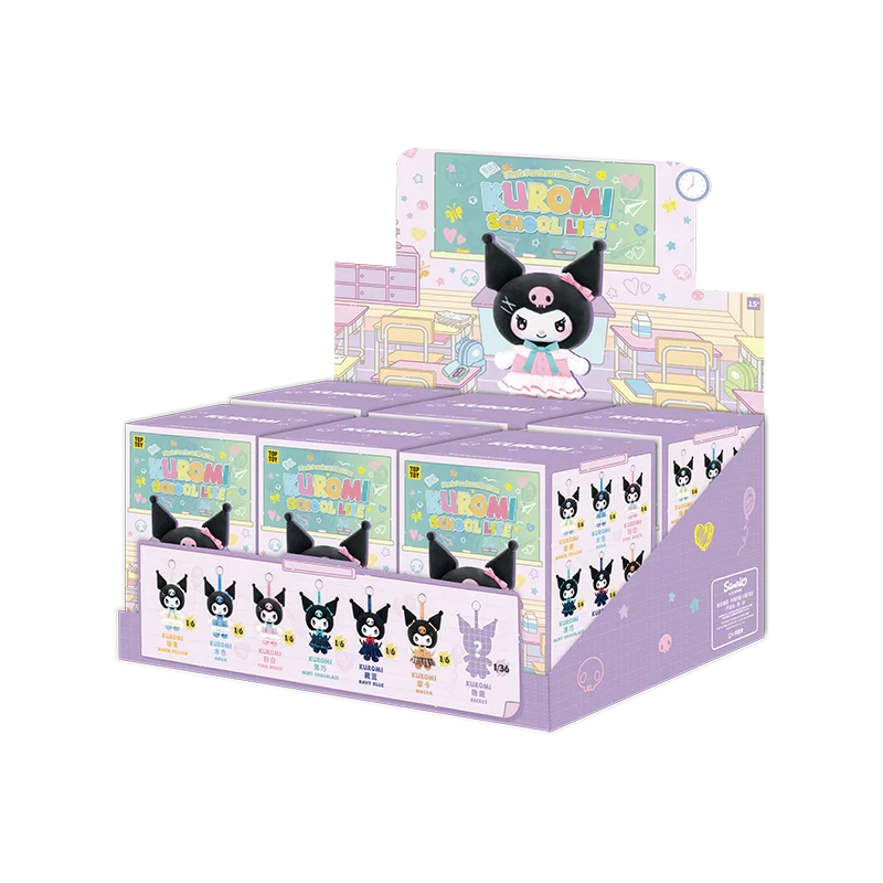 TOP TOY Kuromi School Life Vinyl Plush Keychain Blind Box
