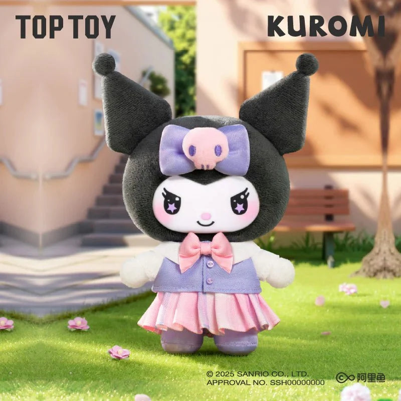 TOP TOY Kuromi School Life Vinyl Plush Keychain Blind Box