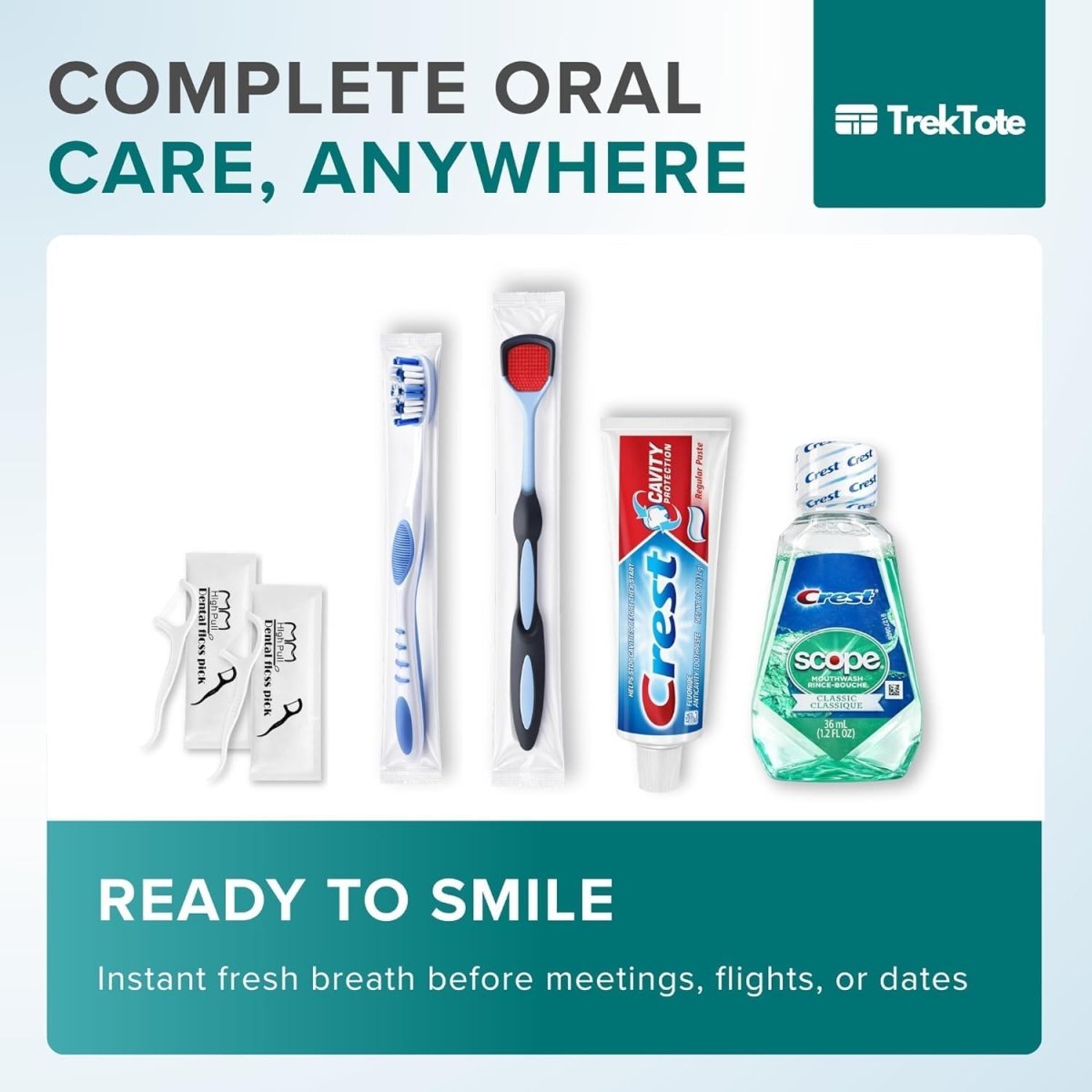 TrekTote Complete Travel Dental Kit