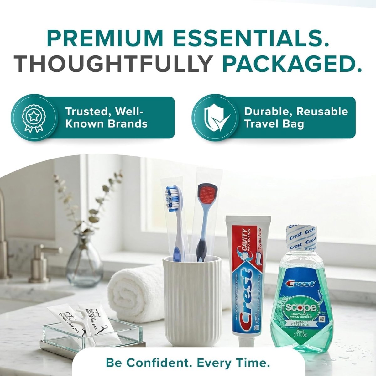 TrekTote Complete Travel Dental Kit
