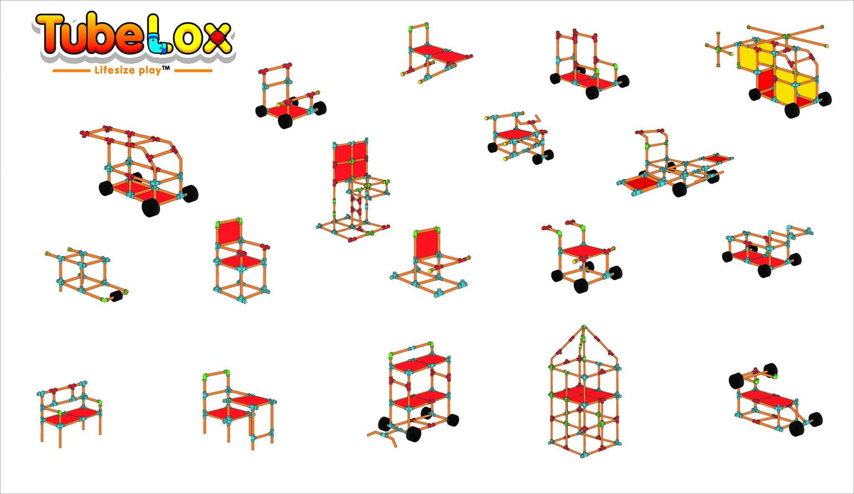 TubeLox Deluxe STEM Building Set – Double Pack