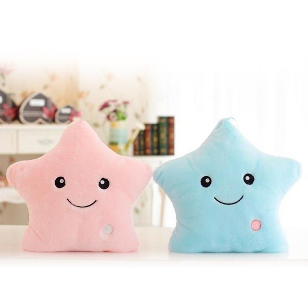 Light-Up Plush Star Pillow with LED Light