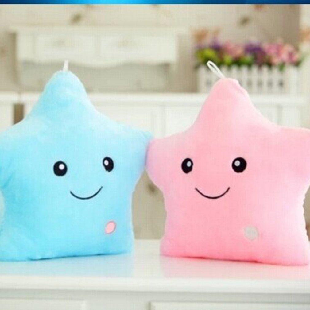 Light-Up Plush Star Pillow with LED Light
