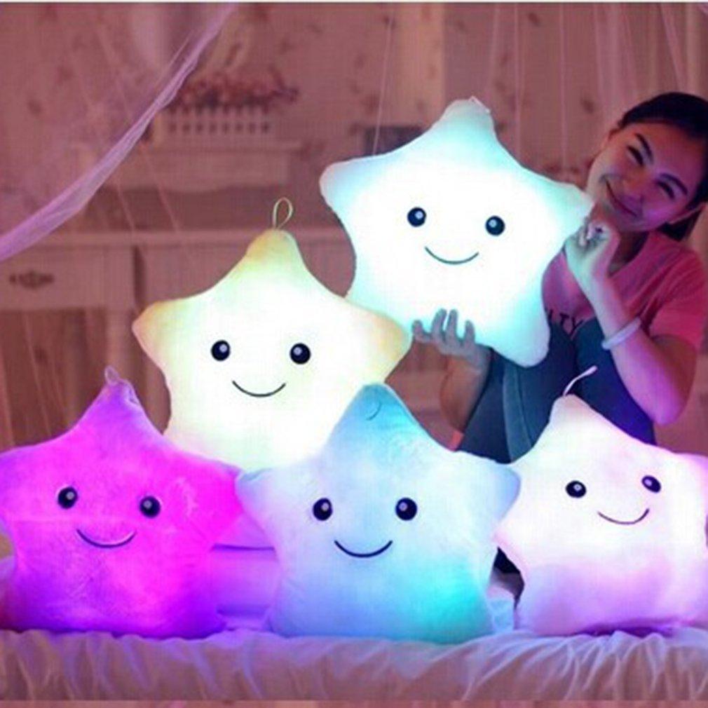 Light-Up Plush Star Pillow with LED Light