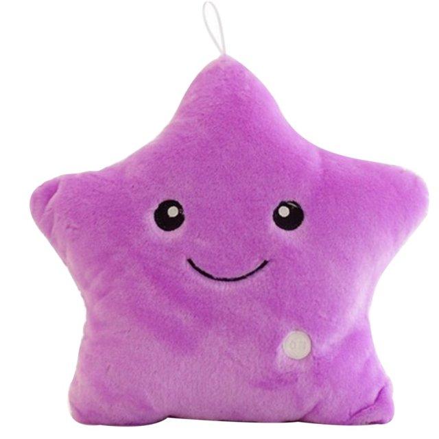 Light-Up Plush Star Pillow with LED Light