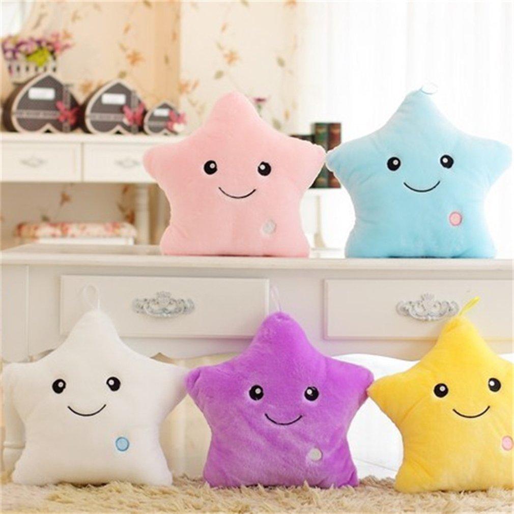 Light-Up Plush Star Pillow with LED Light