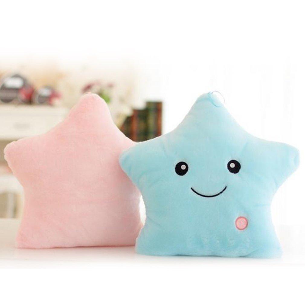 Light-Up Plush Star Pillow with LED Light