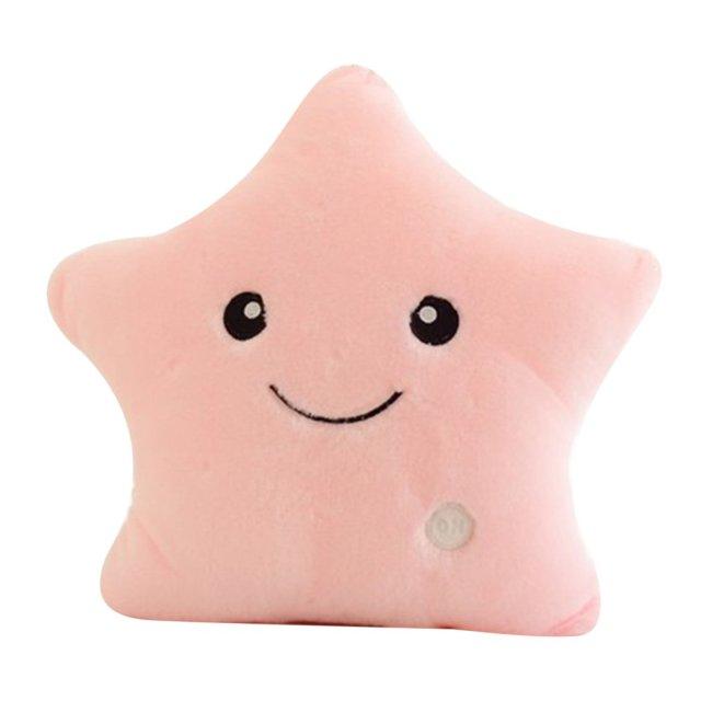 Light-Up Plush Star Pillow with LED Light