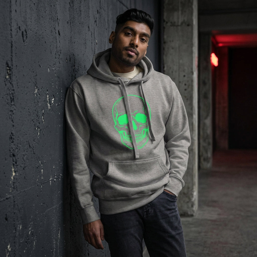 Green Smile Graphic Hoodie
