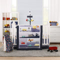 NoJo Transportation Trails Nursery Crib Bedding — 4 Pieces