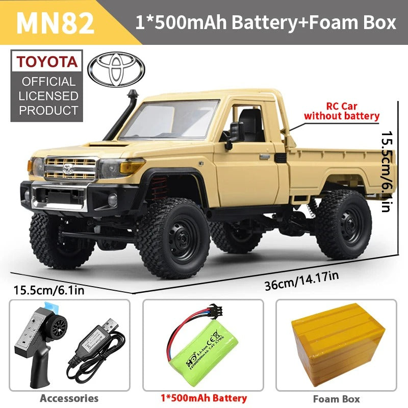 MN82 1:12 4WD RC Pickup Truck with LED Lights