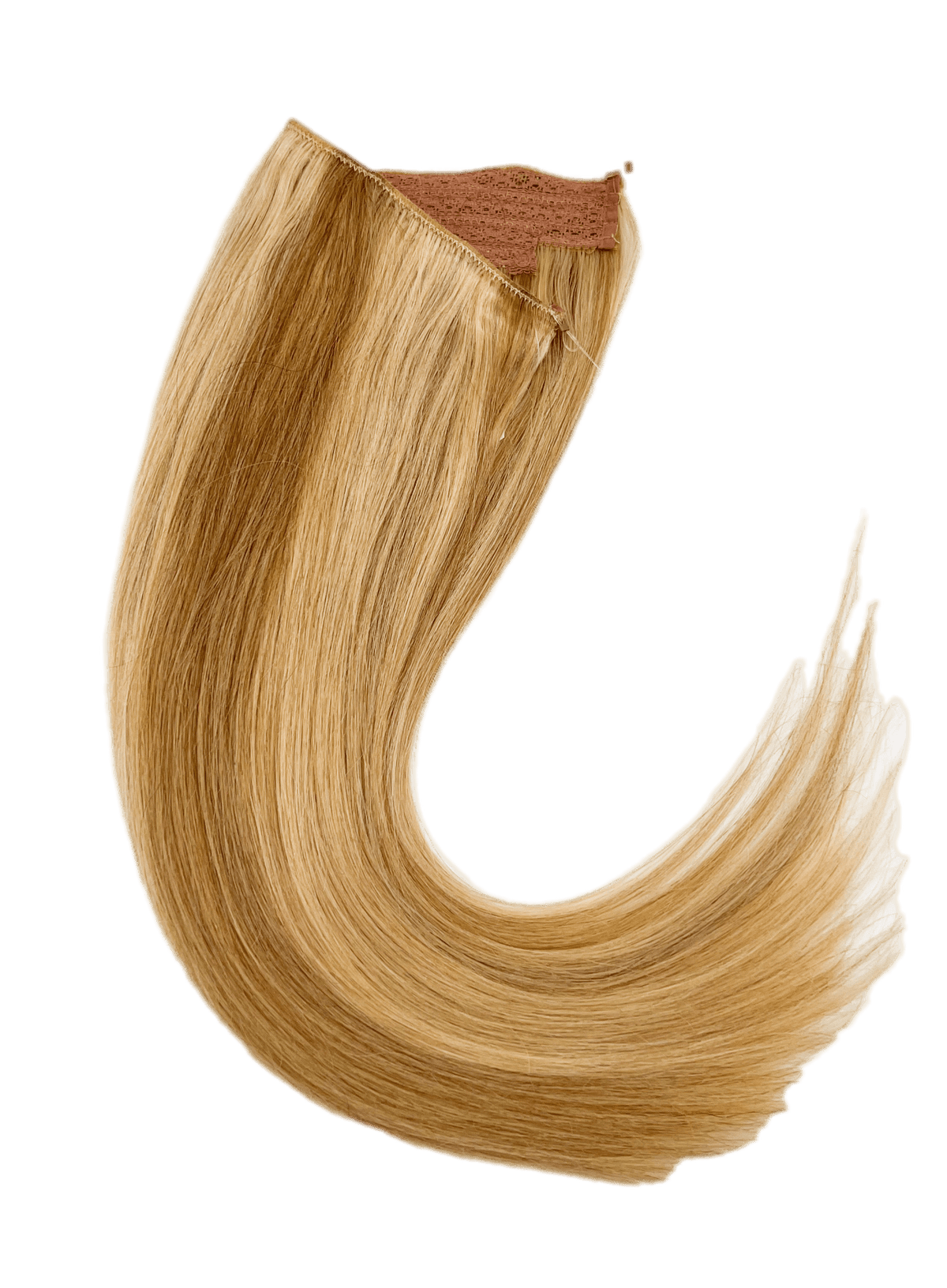 VIP BandX Halo Straight Human Hair Extensions with Clip, 18 Inches
