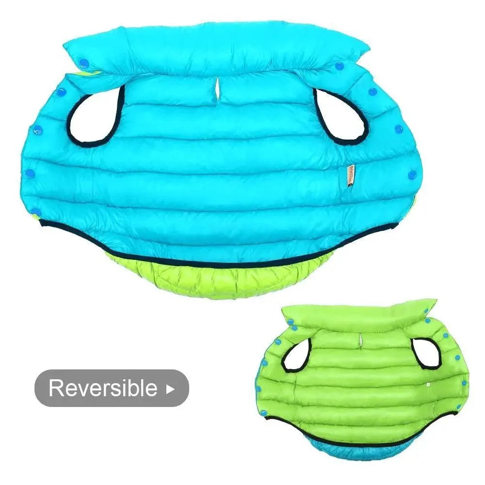 Warm Winter Dog Clothes Vest Reversible Dogs Jacket Coat 3 Layer Thick Pet Clothing Waterproof Outfit for Small