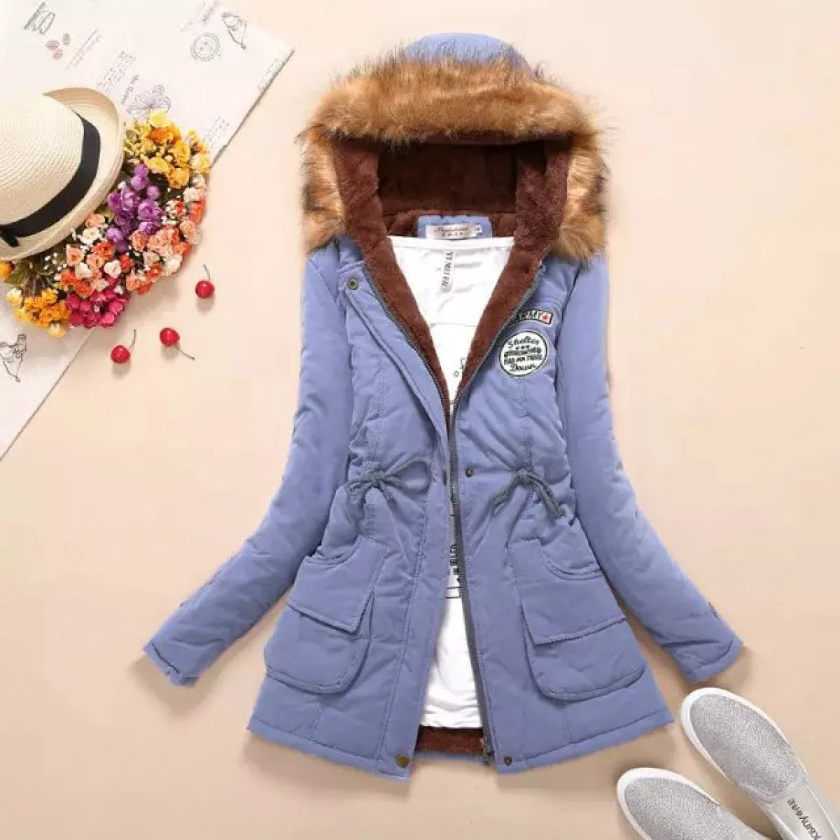 Women’s Slim-Fit Hooded Winter Parka