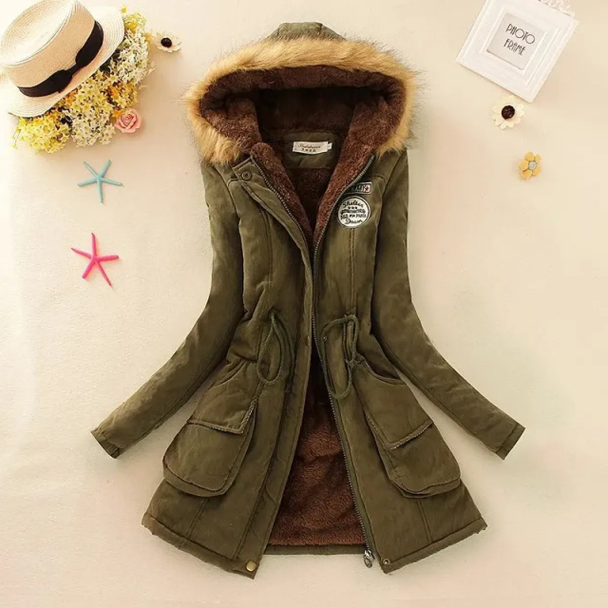 Women’s Slim-Fit Hooded Winter Parka