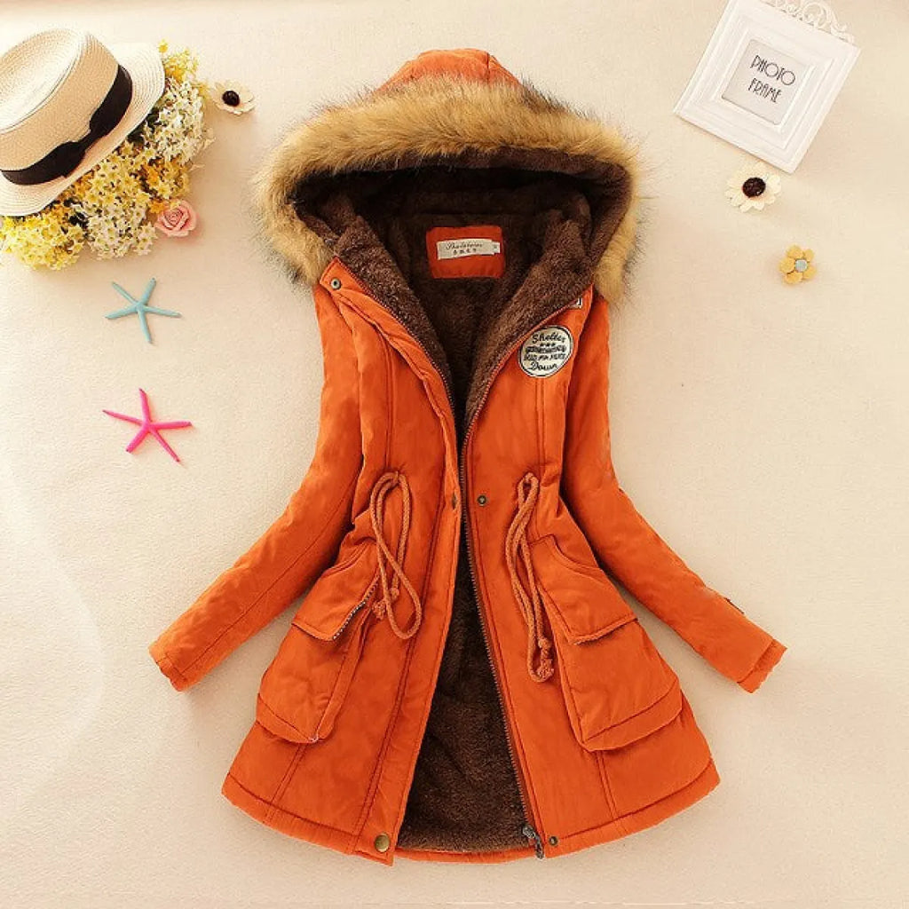 Women’s Slim-Fit Hooded Winter Parka