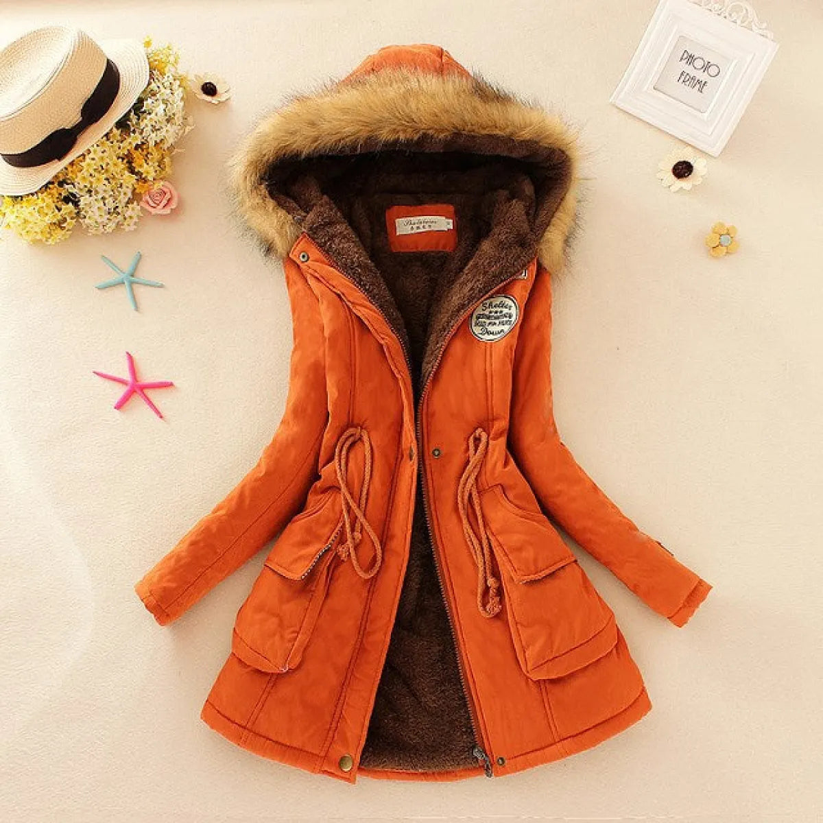 Women’s Slim-Fit Hooded Winter Parka
