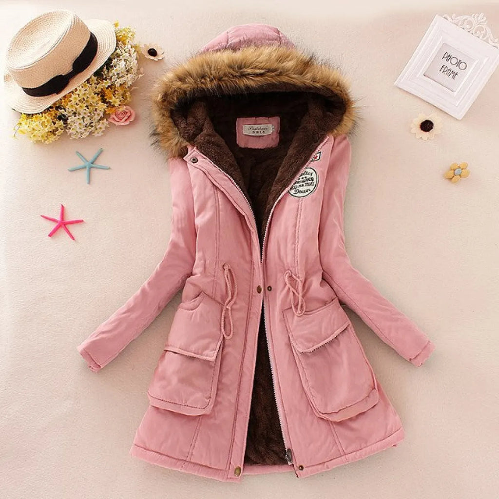 Women’s Slim-Fit Hooded Winter Parka