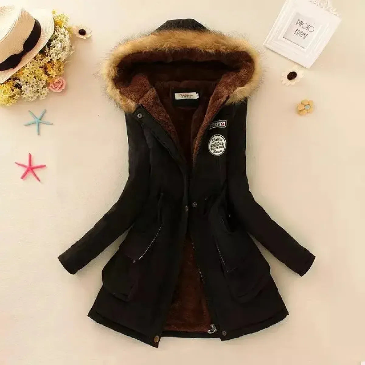 Women’s Slim-Fit Hooded Winter Parka