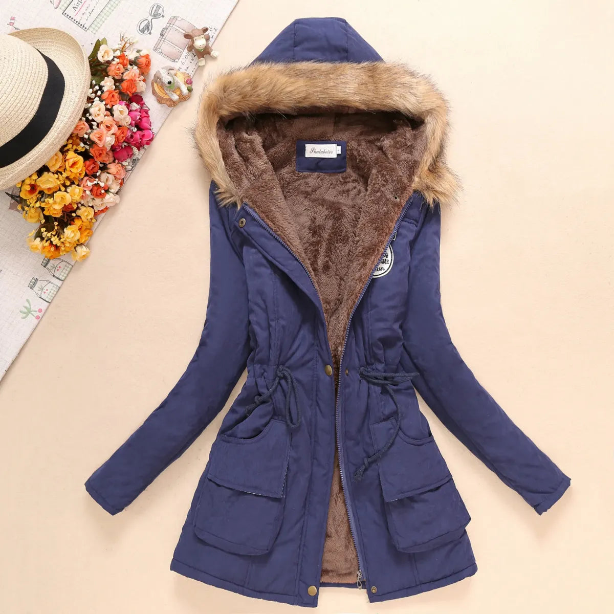 Women’s Slim-Fit Hooded Winter Parka