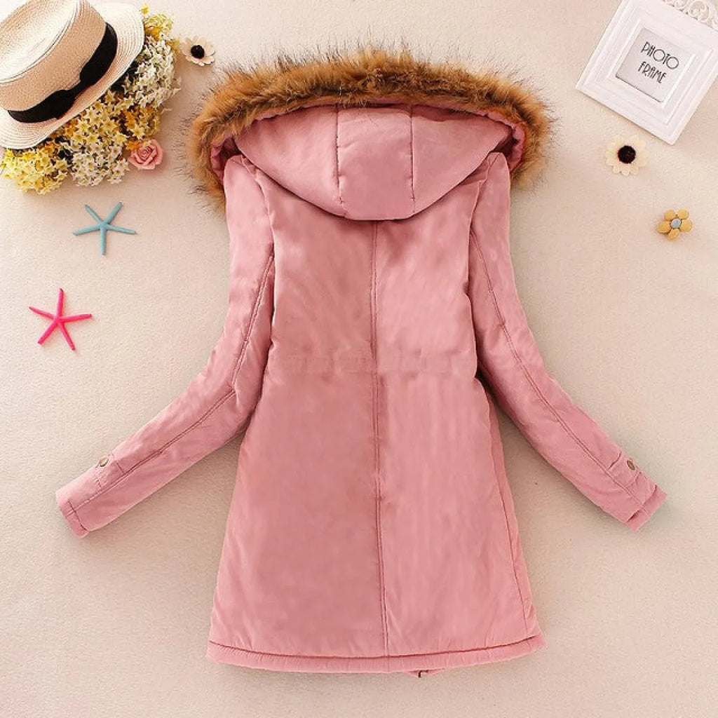 Women’s Slim-Fit Hooded Winter Parka