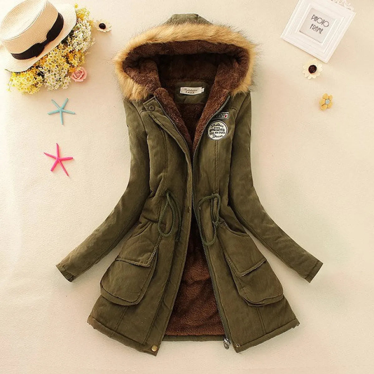 Women’s Slim-Fit Hooded Winter Parka