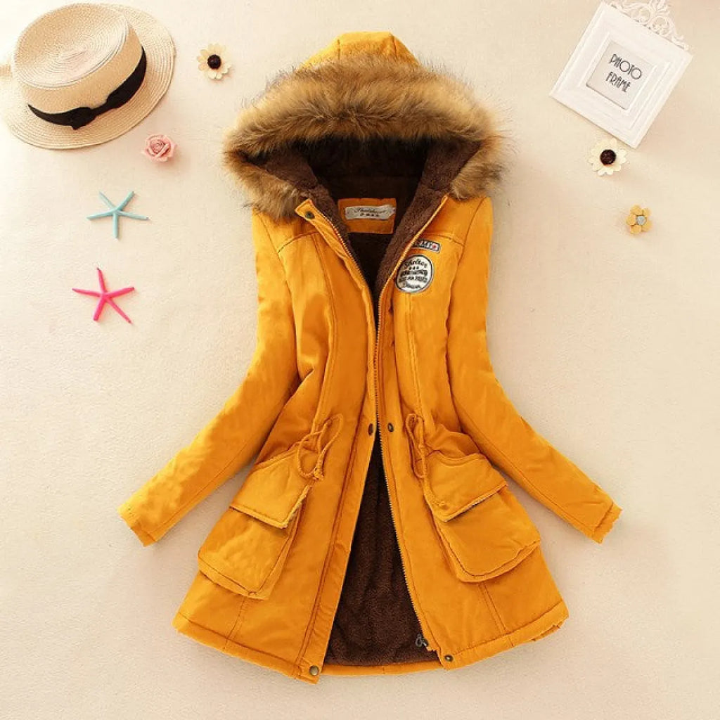 Women’s Slim-Fit Hooded Winter Parka