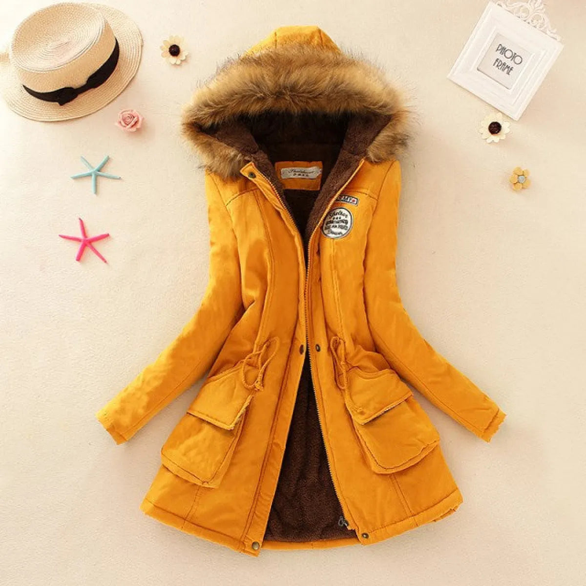 Women’s Slim-Fit Hooded Winter Parka