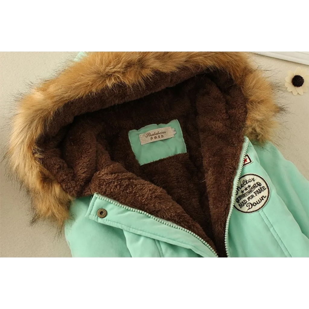 Women’s Slim-Fit Hooded Winter Parka