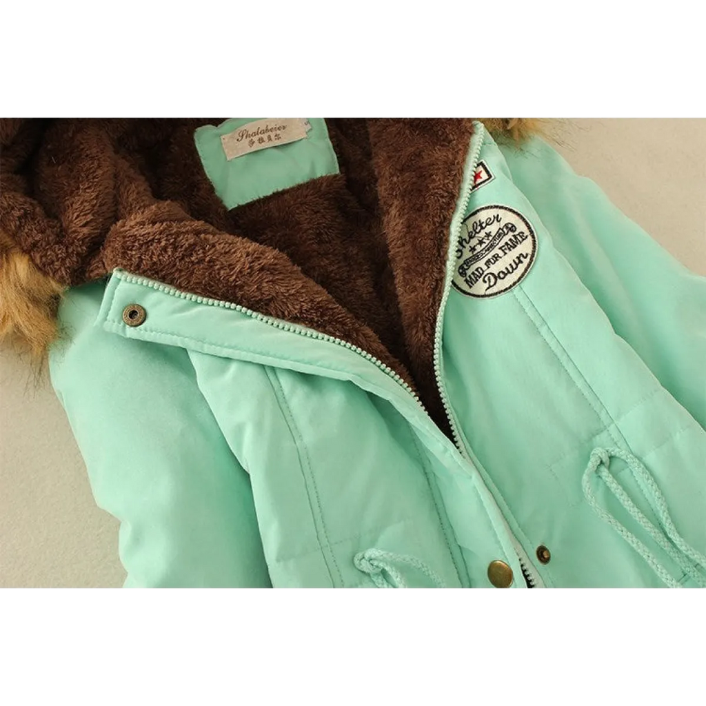 Women’s Slim-Fit Hooded Winter Parka