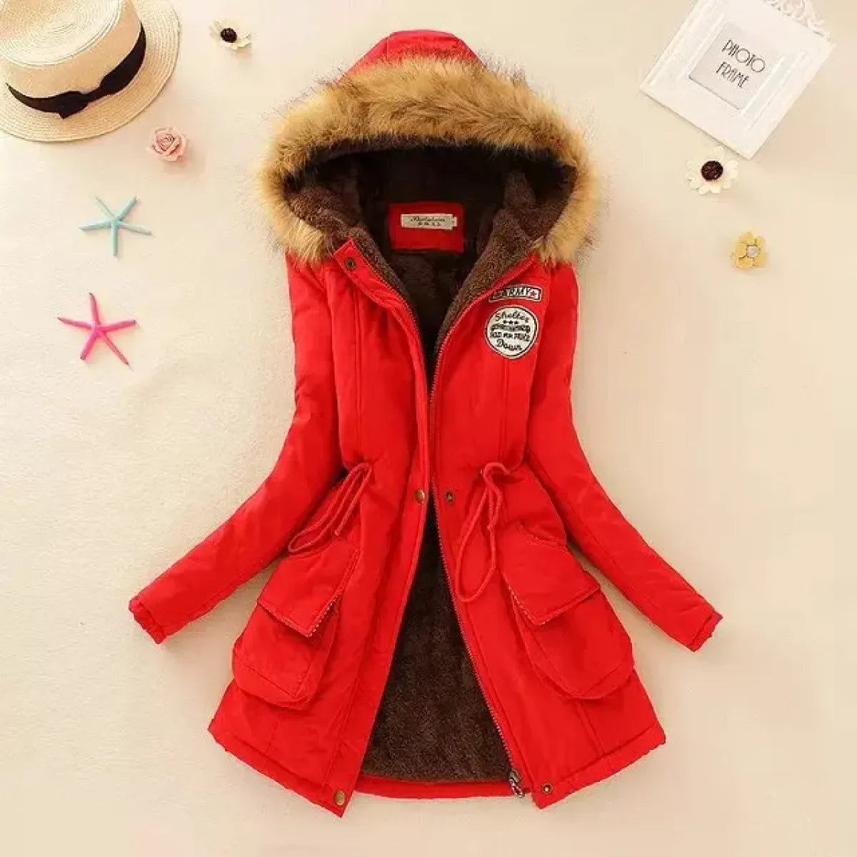 Women’s Slim-Fit Hooded Winter Parka