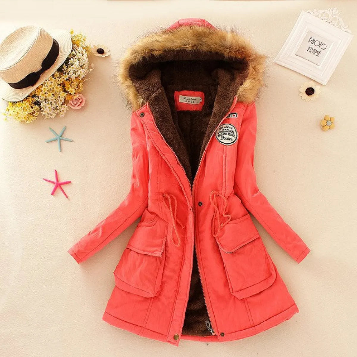 Women’s Slim-Fit Hooded Winter Parka