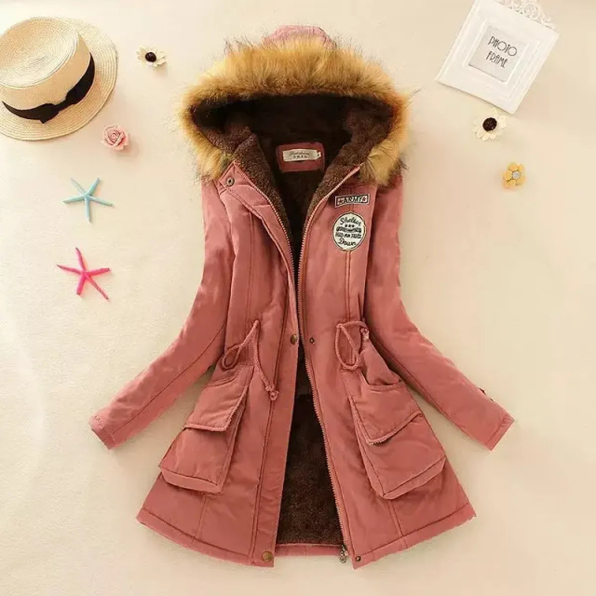 Women’s Slim-Fit Hooded Winter Parka