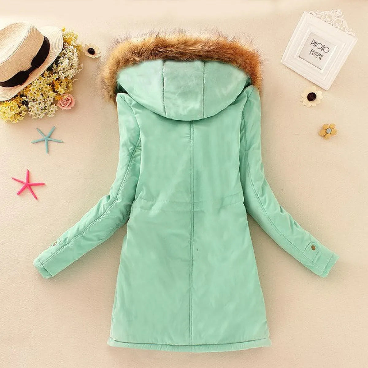 Women’s Slim-Fit Hooded Winter Parka