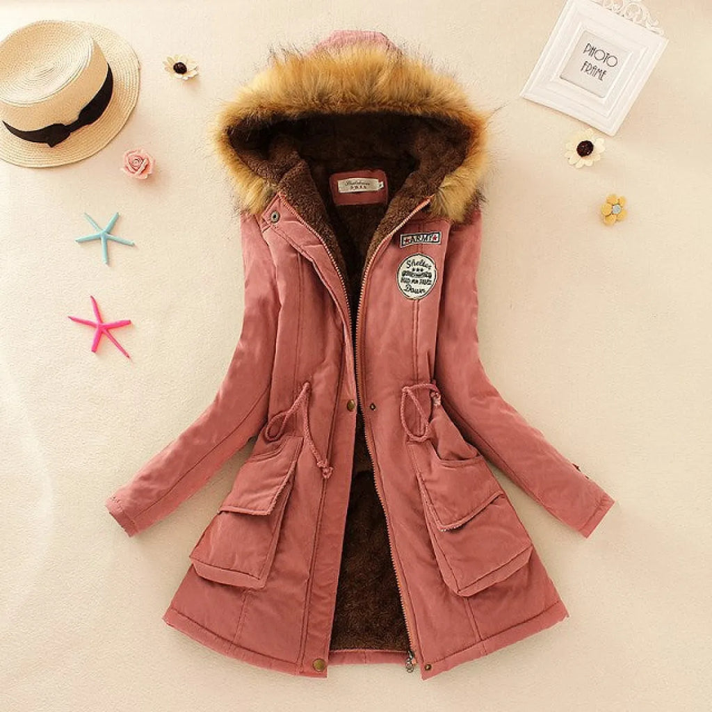 Women’s Slim-Fit Hooded Winter Parka