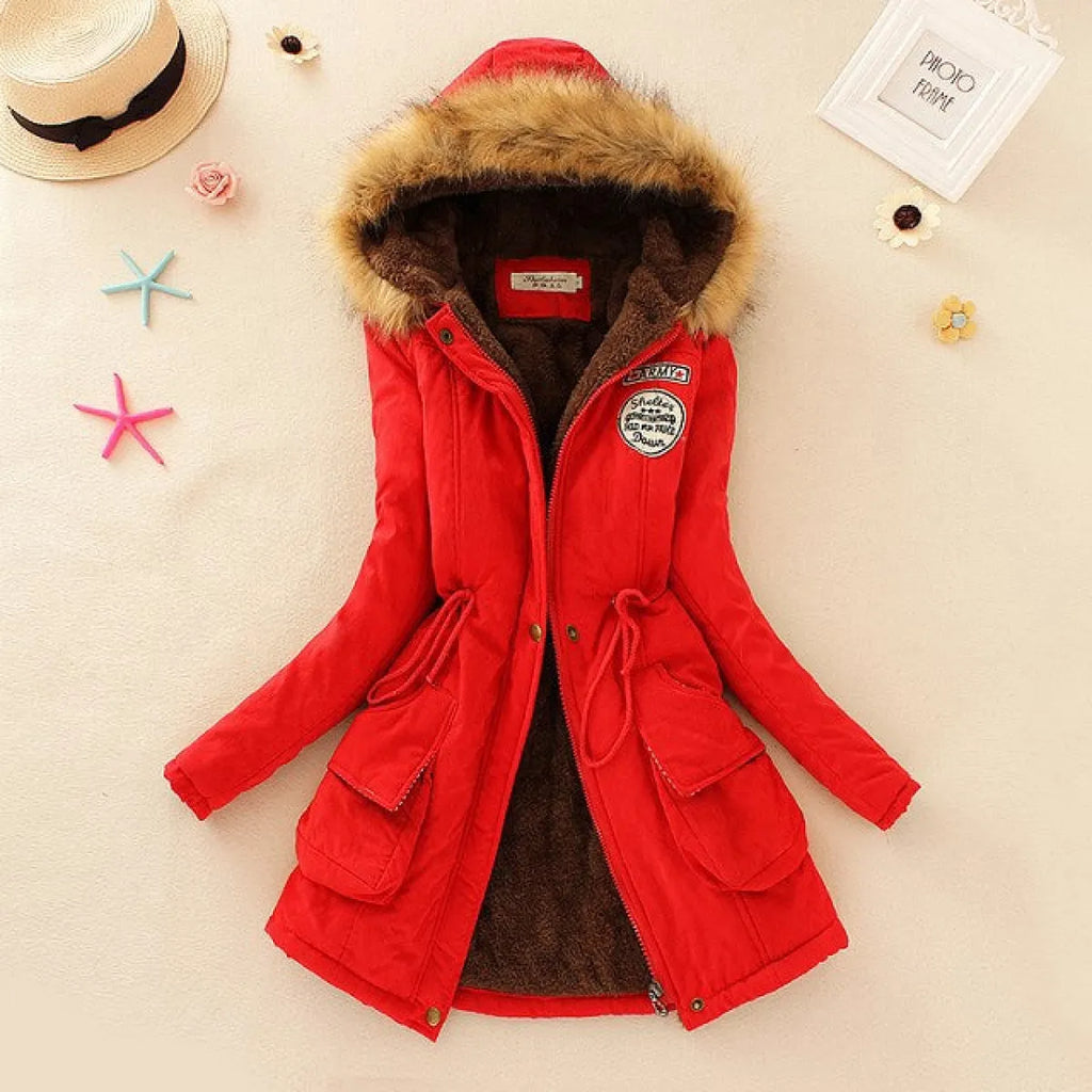 Women’s Slim-Fit Hooded Winter Parka