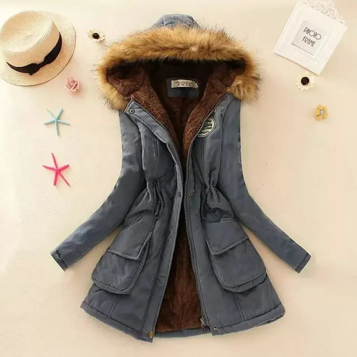Women’s Slim-Fit Hooded Winter Parka