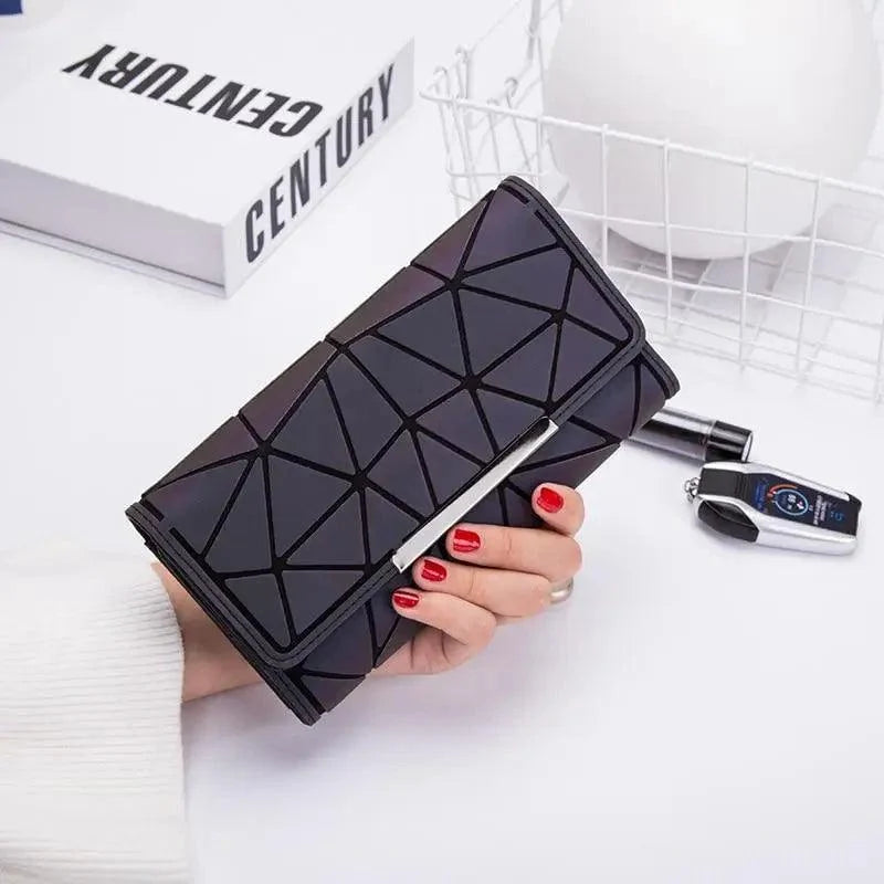 Women’s Vintage Long Wallet with Zipper Pocket