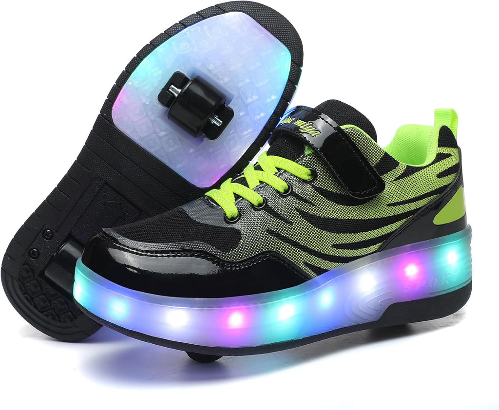 Wooowyet USB-Rechargeable LED Roller Skate Shoes