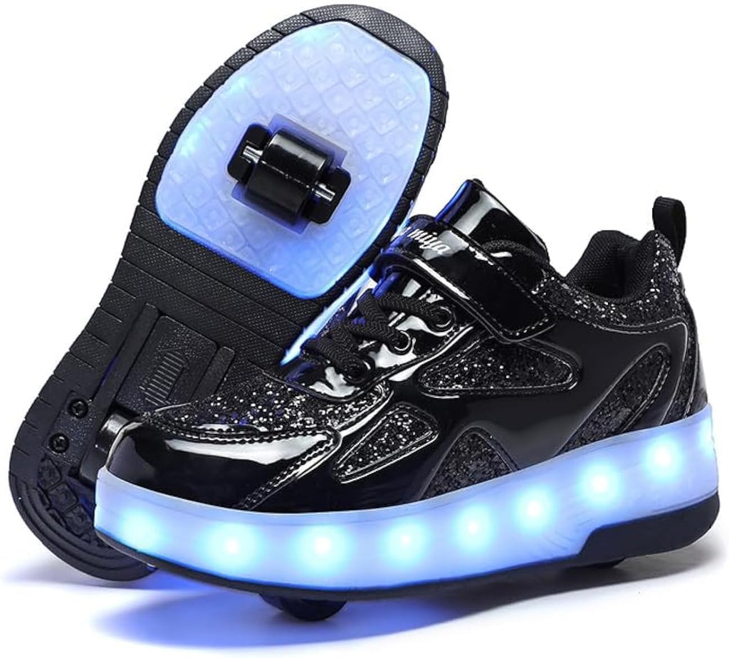 Wooowyet USB-Rechargeable LED Roller Skate Shoes