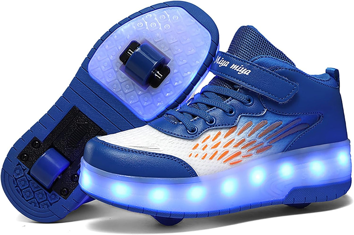 Wooowyet USB-Rechargeable LED Roller Skate Shoes