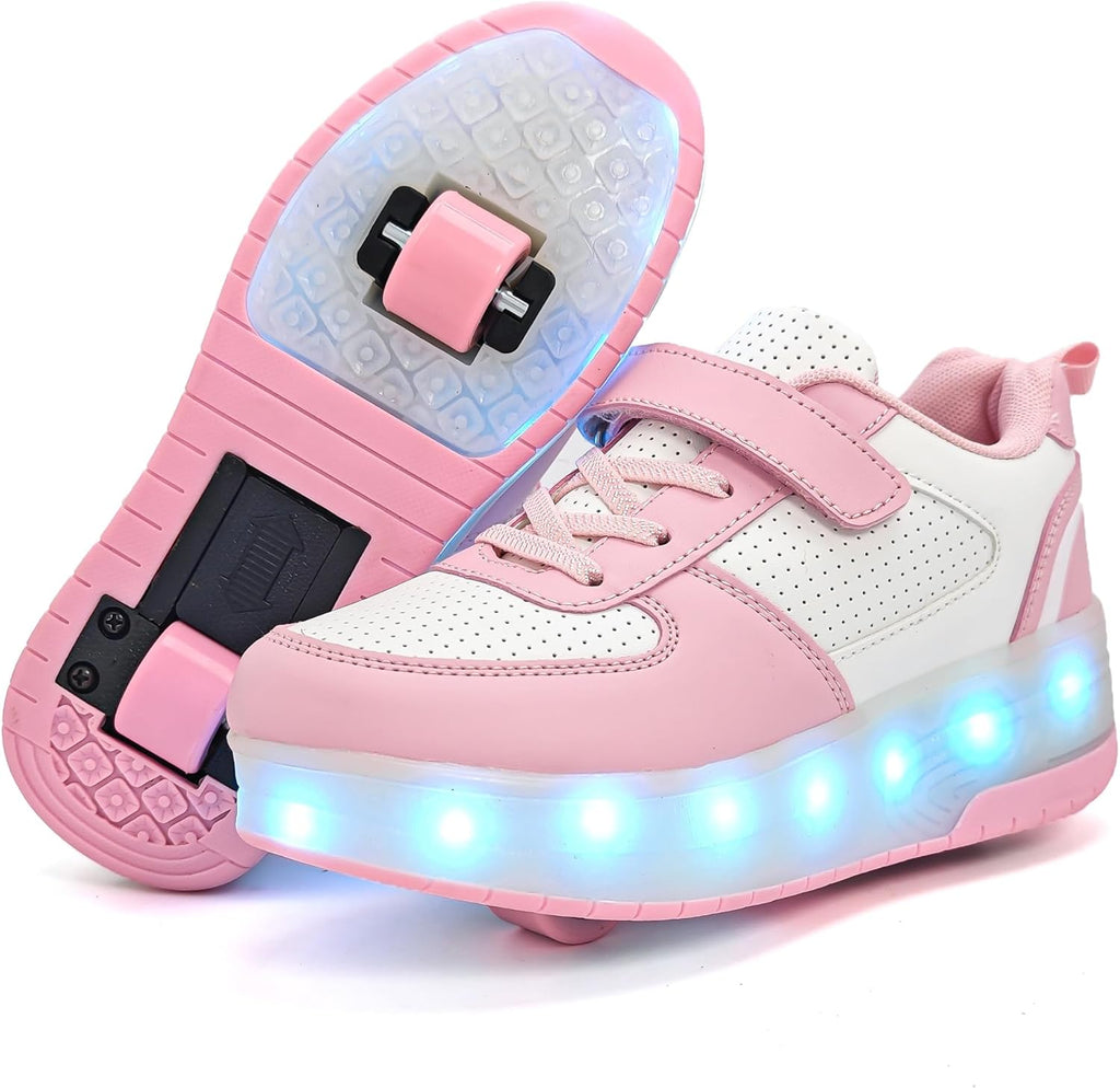 Wooowyet USB-Rechargeable LED Roller Skate Shoes