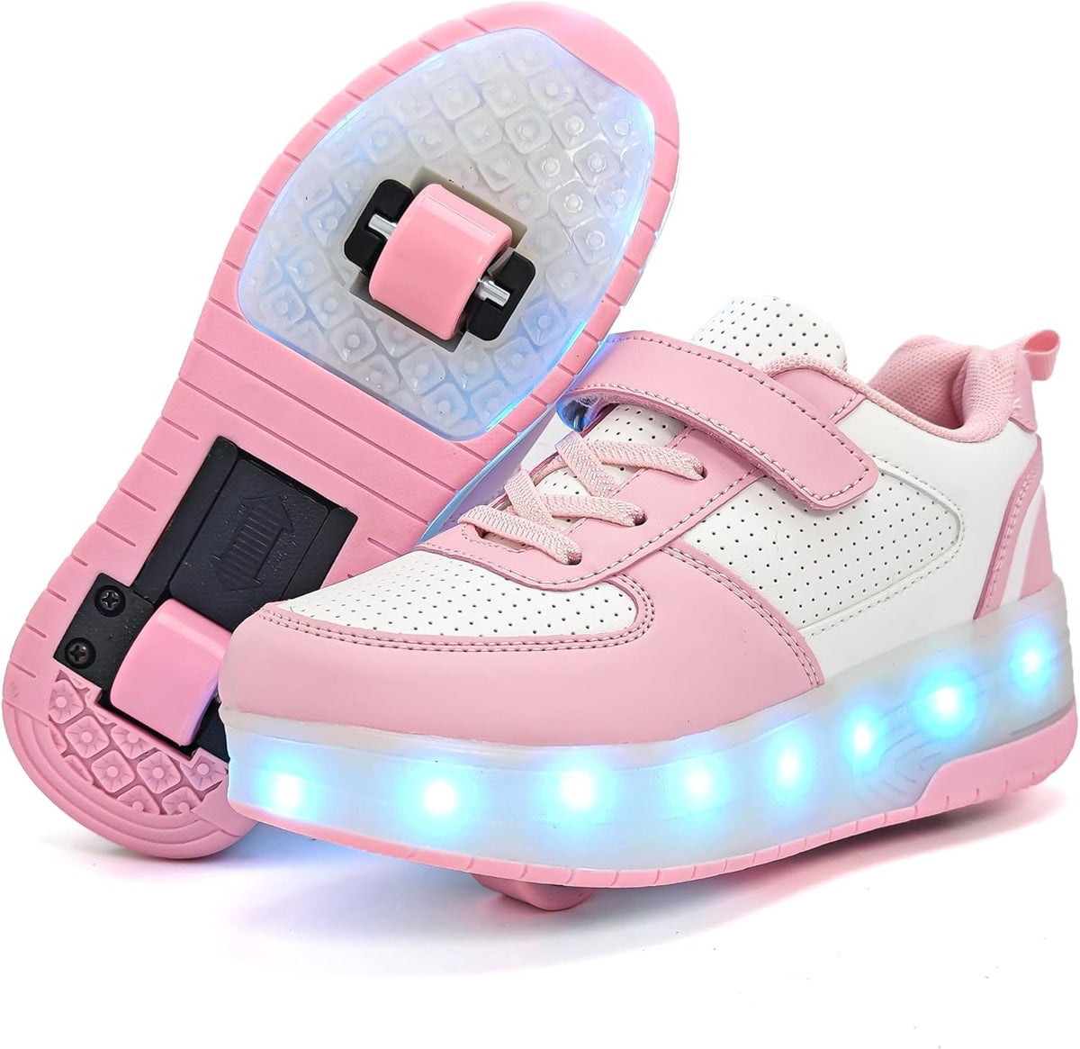 Wooowyet USB-Rechargeable LED Roller Skate Shoes
