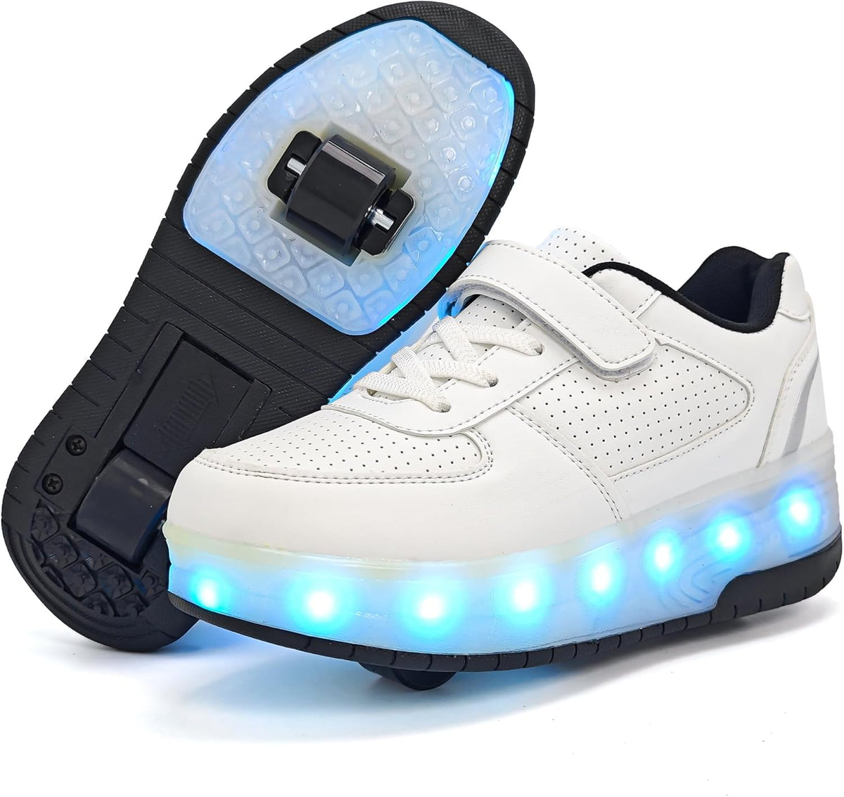 Wooowyet USB-Rechargeable LED Roller Skate Shoes