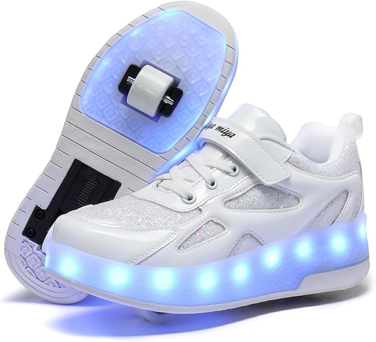 Wooowyet USB-Rechargeable LED Roller Skate Shoes