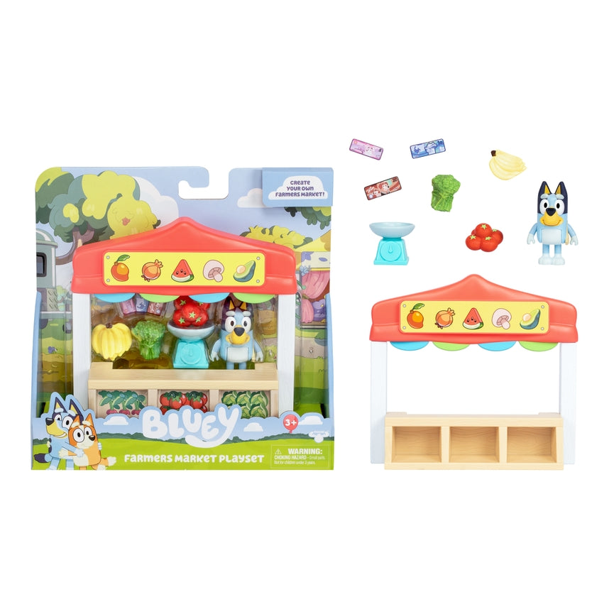 Bluey Farmers Market Mini Playset