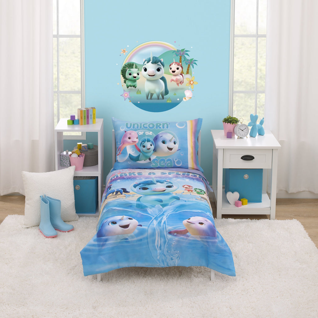 DreamWorks Not Quite Narwhal Toddler Bedding — 4 Pieces