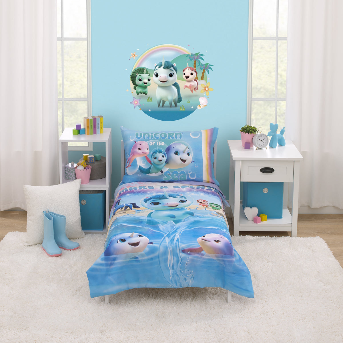 DreamWorks Not Quite Narwhal Toddler Bedding — 4 Pieces