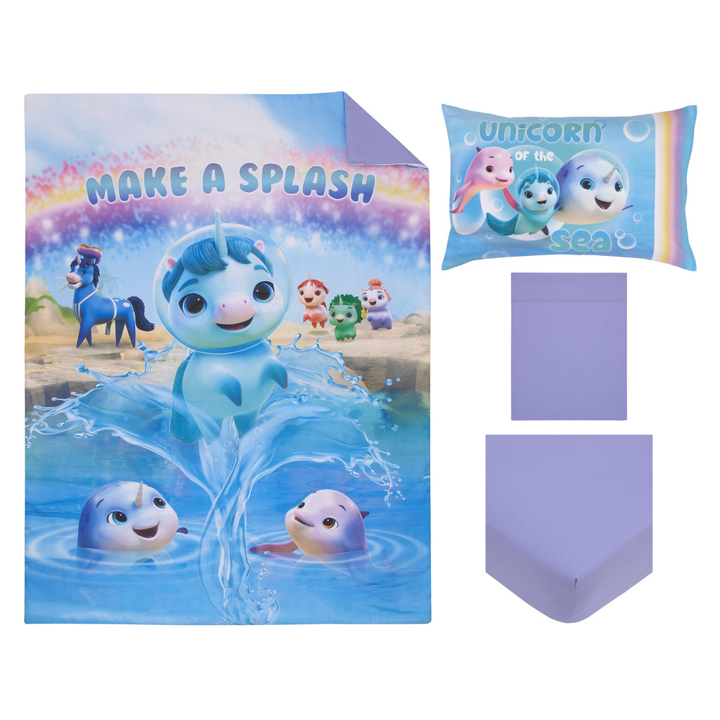 DreamWorks Not Quite Narwhal Toddler Bedding — 4 Pieces