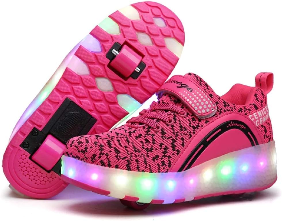 Ylllu Kids’ Light-Up Single-Wheel Roller Shoes